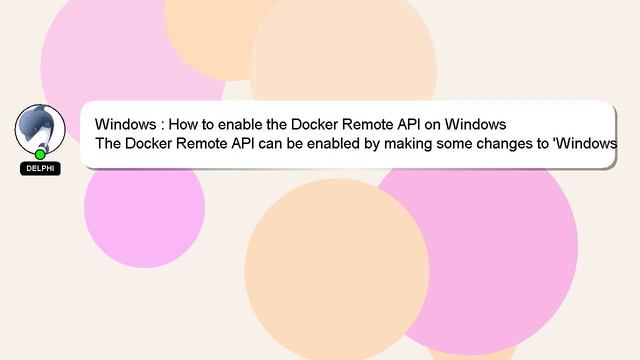 Windows : How to enable the Docker Remote API on Windows смотреть онлайн