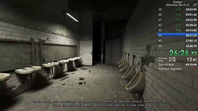 Outlast Glitchless No S+Q 52:05.44