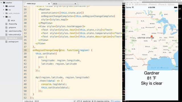 Build Apps with React Native 3 11 MapView and Fetch Wrapup смотреть онлайн