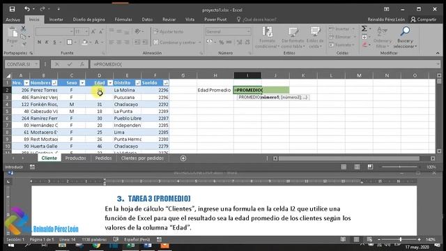 MINI PROYECTO 1 - CERTIFICACIÓN EXCEL 2016 смотреть онлайн