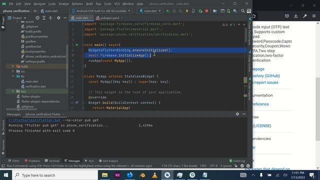 Mobile Phone Authentication using Firebase and Flutter смотреть онлайн