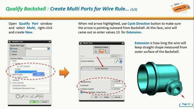 NX Electrical Routing - STEP 1 Activity 4 : Qualify Backshell with Bulit in Path смотреть онлайн