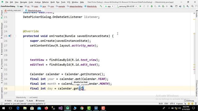 Android Studio How to create Date Picker Dialog | Android Beginner Tutorial Date Picker Dialog смотреть онлайн