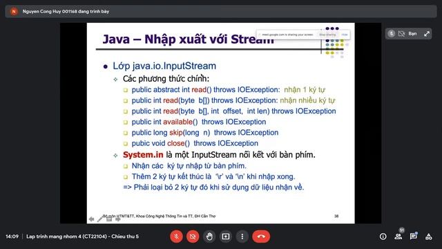 Tuần 5 Phần 1 Lập Trình Mạng | TCP Socket trong Java | Dạy Học Online смотреть онлайн