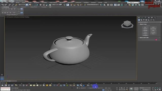V-Ray 3.60.03. Палитра инструментов V-Ray Toolbar в интерфейсе 3ds Max 2018 *KatalProject* смотреть онлайн