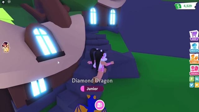 Rarest Pet Ever! ?DIAMOND DRAGON? Pet in ADOPT ME Roblox! смотреть онлайн