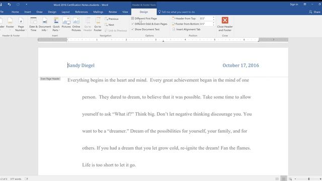 Insert & Draw Tab Word 2016 Notes смотреть онлайн