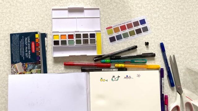 Unboxing : Derwent Line and Wash Sketching Set - Urban Sketching with Watercolor in Amsterdam - ASM смотреть онлайн