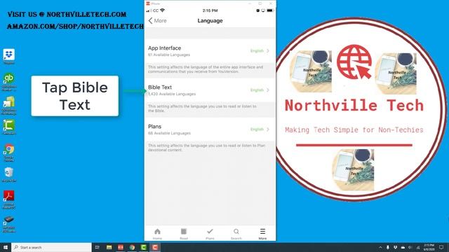 How to change language in YouVersion Bible app смотреть онлайн