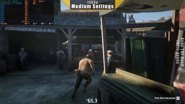 Red Dead Redemption II - i7 11370H + RTX 3050Ti Built in Benchmark (Asus TUF Dash F15 FX516PE) смотреть онлайн