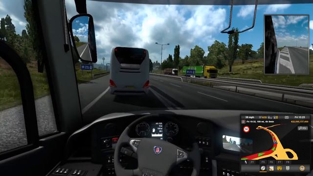 Euro Truck Simulator 2: Bus MOD P2P with Passenger PARTAS Bus Skin смотреть онлайн