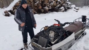 Снегоход Рысь с Мотором от Тойоты 1KRFE.