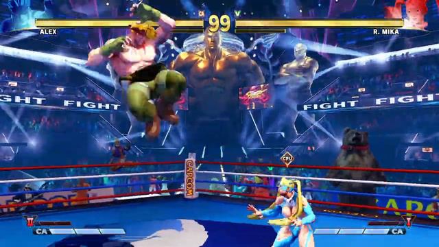 STREET FIGHTER V Alex vs R Mika смотреть онлайн