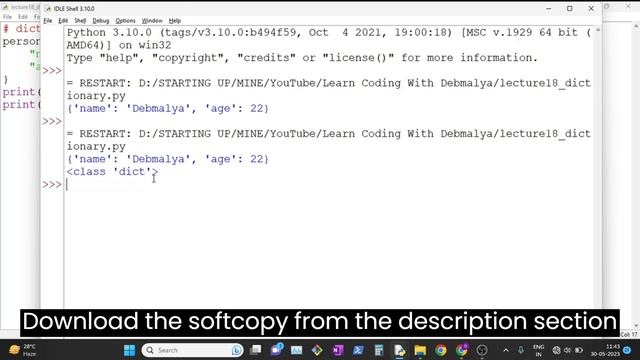 How to work with Dictionary in Python | Learn Coding With Debmalya | #python #beginners смотреть онлайн