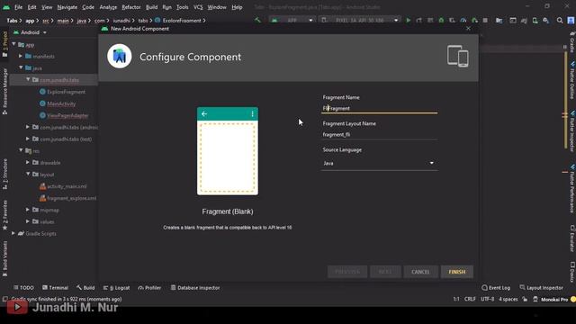 Tab Layout Material Design Components - Android Tutorial смотреть онлайн