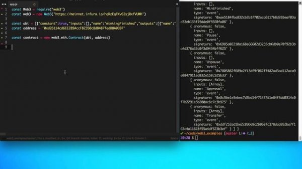 Smart Contract Events · Web3.js · #6 Ethereum Blockchain Development Crash Course
