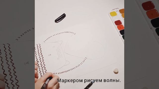 Как быстро нарисовать кошечку с сердечком! смотреть онлайн