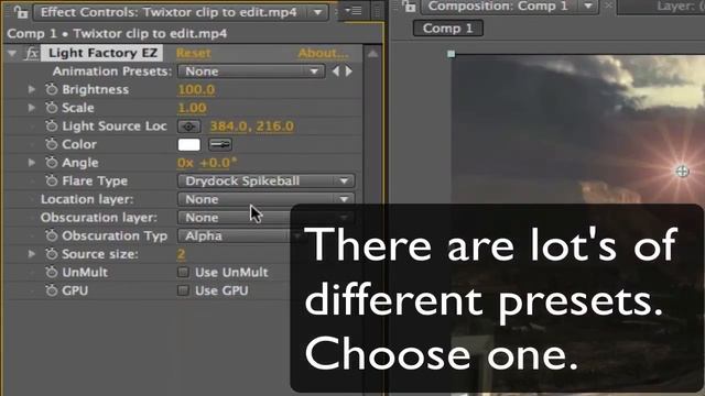 After Effects | Knoll Light Factory Tutorial смотреть онлайн
