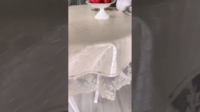 Красивая скатерть на стол #красивыйстол #сервировкастола #праздничныйстол смотреть онлайн