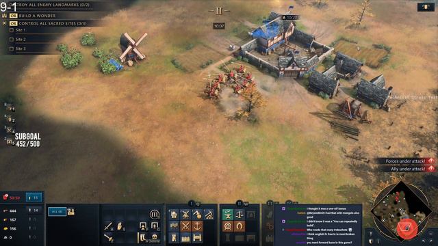 Age of Empires 4 1v1 - Feudal Age vs Castle Age? смотреть онлайн