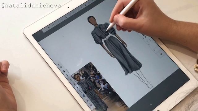 Рисуем Fashion Illustration в программе SketchBook смотреть онлайн