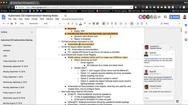 Kubernetes SIG Storage - CSI Implementation Workgroup 20180914 смотреть онлайн