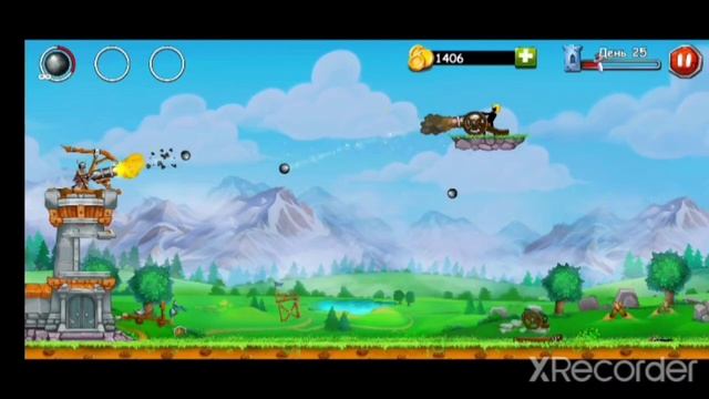 Прохождение уровня в игре The catapult 2 смотреть онлайн