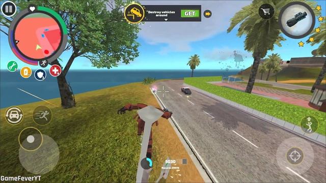 Rope Hero: Vice Town (Transformer Ball Robot Fight Russian Tanks) Car Robot - Android Gameplay HD смотреть онлайн
