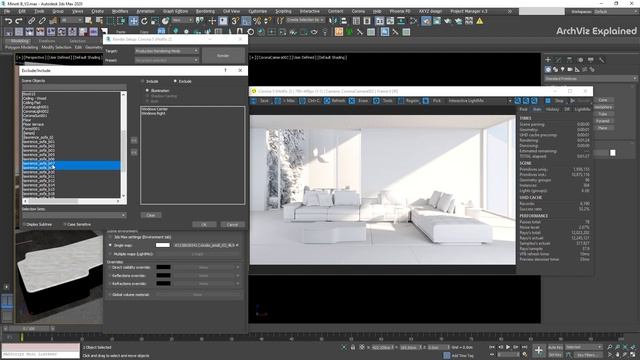 How to use Corona Render Override material to create clay renders смотреть онлайн