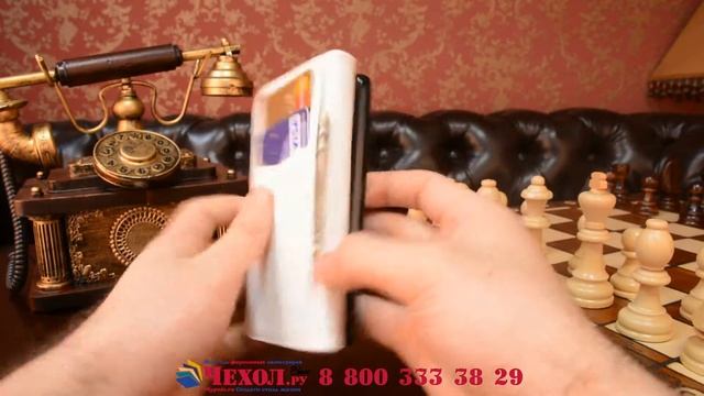 Фирменный уникальный необычный чехол-подставка с визитницей кармашком для Huawei Honor 4c смотреть онлайн