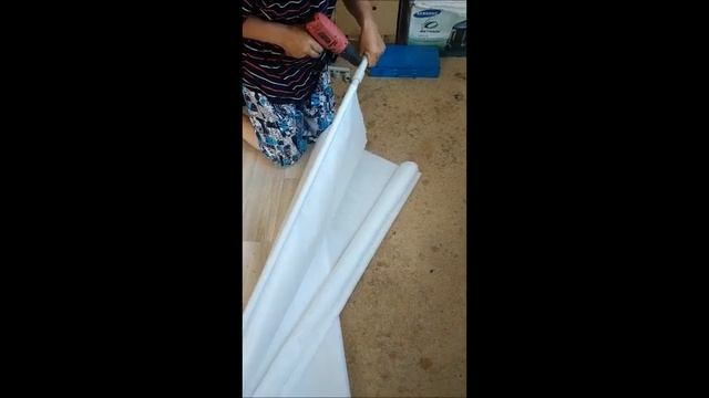 Временные ролл шторы, рулонные шторы своими руками. Temporary roll curtains, diy roller blinds смотреть онлайн