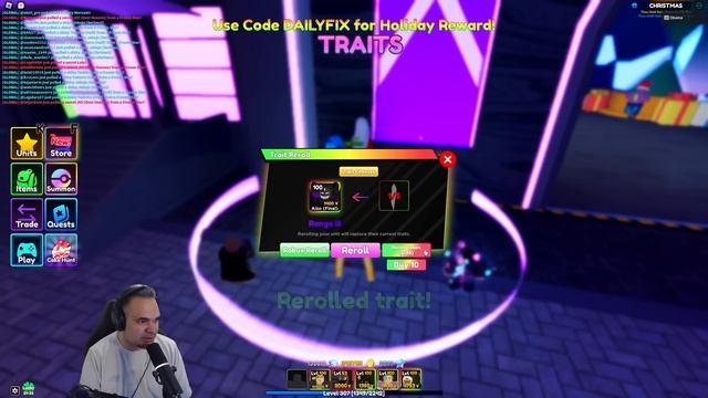 The Highest Value Trade In Anime Adventures Prior To Dupes + 300 Shiny Aizen Trait Rerolls