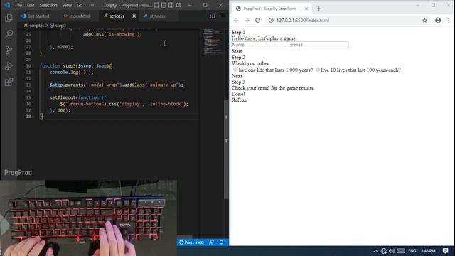 ASMR Programming - Step By Step Form using Html CSS and Javascript - No Talking смотреть онлайн