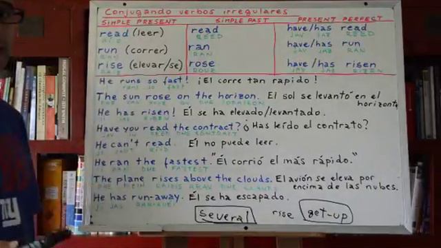 Curso de inglés 230: Conjugación verbos READ, RUN, RISE смотреть онлайн
