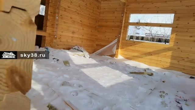 Дачный дом-баня на Зябе из сухого профилированного бруса - Братск, 2020г смотреть онлайн