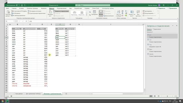 Объединение данных в Power Query. Часть 2
