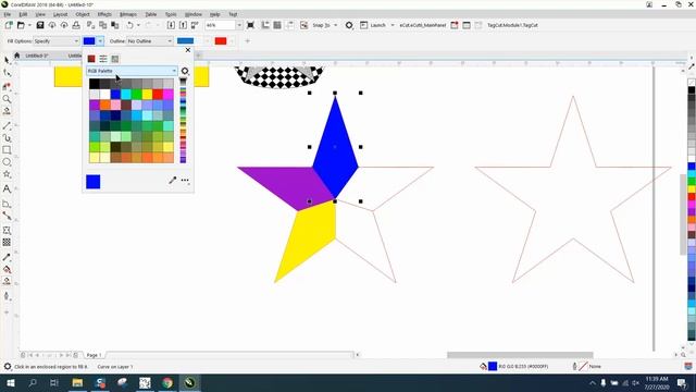 Corel Draw Tips & Tricks Color one Object with more than one Color смотреть онлайн