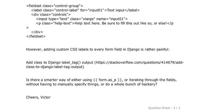 Django : Django Forms and Bootstrap - CSS classes and divs смотреть онлайн