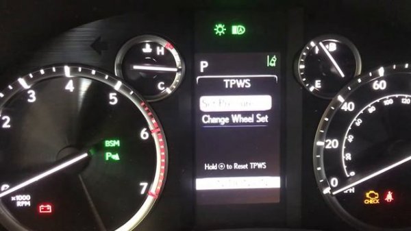 2021 Lexus GX460 (TPMS) reset