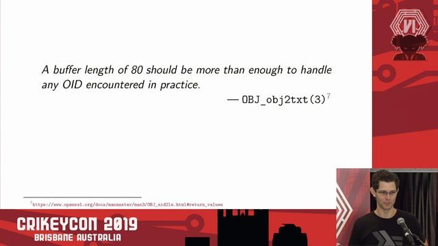 CrikeyCon 2019 - Fraser Tweedale - From defect to doctrine: security bug case studies смотреть онлайн