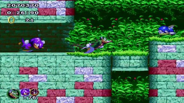 Sonic Classic Heroes (Jan 2022 Ver.): Part 9: Aquatic Ruin Zone (Team Hyper Chaotix) смотреть онлайн