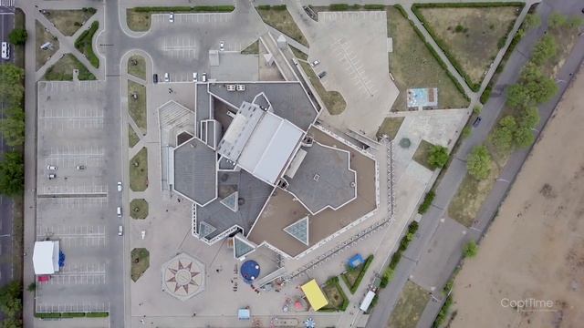 Аэросъемка ОКЦ - Общественно-культурный центр Благовещенска смотреть онлайн