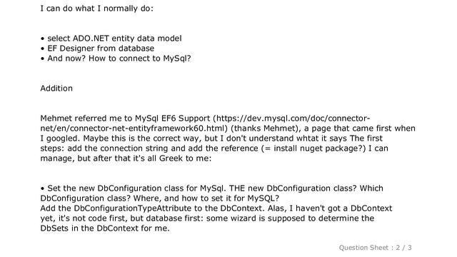 MySQL : MySQL Entity Framework 6: Database First. How to create classes? смотреть онлайн