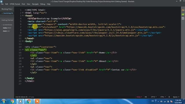 Learn Bootstrap 4 Tutorial in Hindi | Bootstrap 4 Navs Menus in Hindi смотреть онлайн