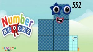 Blue Numberblocks 500 counting up to 600