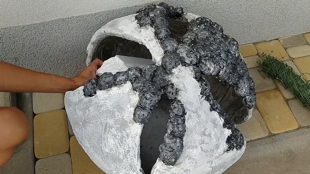 Кашпо из цемента своими руками смотреть онлайн
