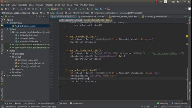 Programando: Enviando y Recibiendo Datos Entre Actividades смотреть онлайн