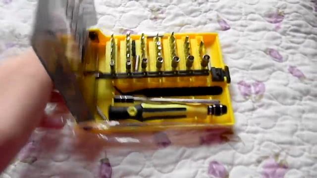 Посылка с AliExpress: Набор: Отверточка, биты 45шт смотреть онлайн