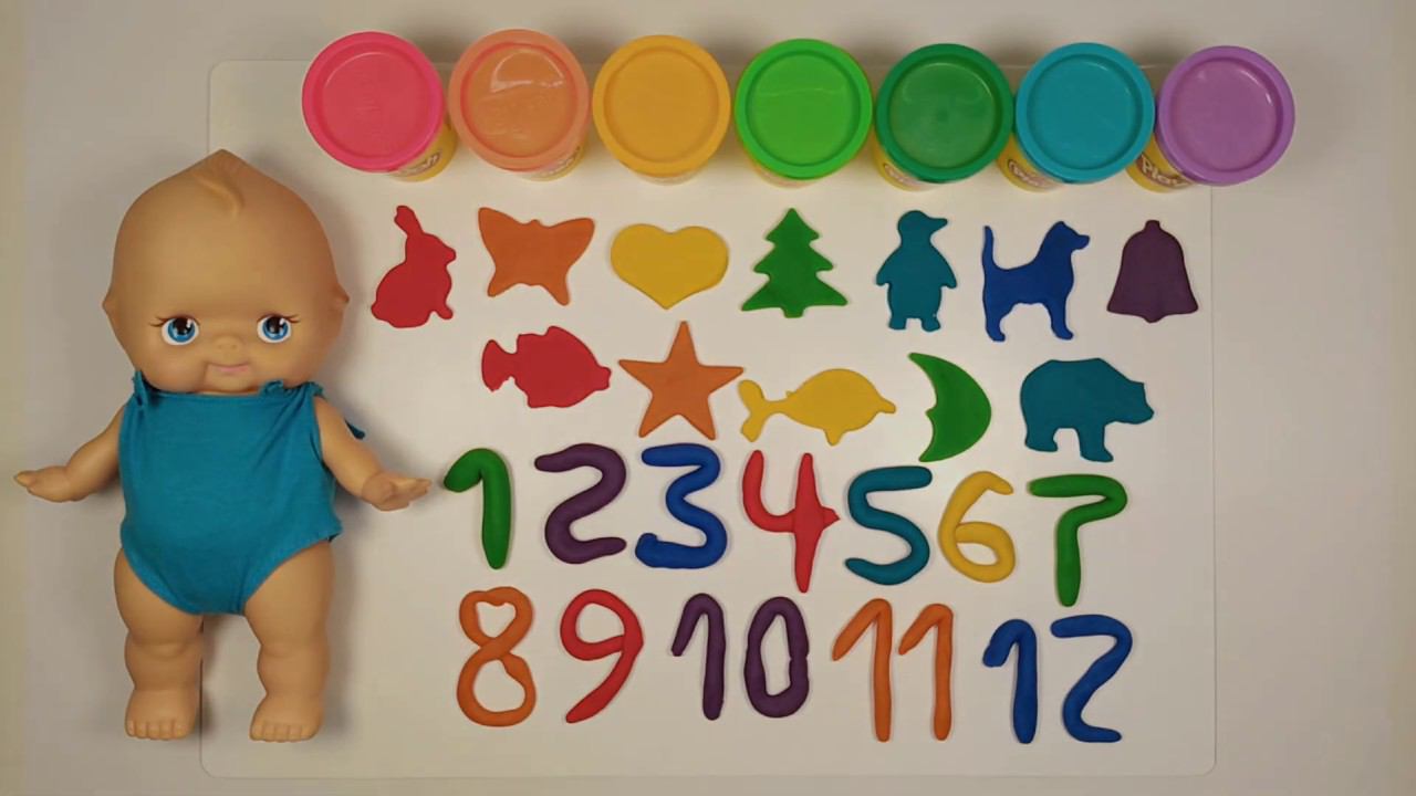 Learn to count and Learn colours with Play-Doh смотреть онлайн