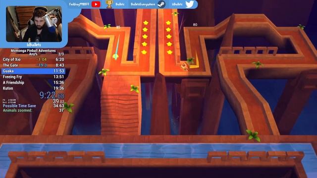 Momonga Pinball Adventures Speedrun | isBullets | Any% in 18:51 смотреть онлайн